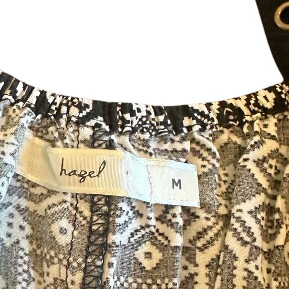 Hazel Anthrpologie Sleeveless Shift Dress Bohemian Print Flowy Size Medium Women - Picture 11 of 11